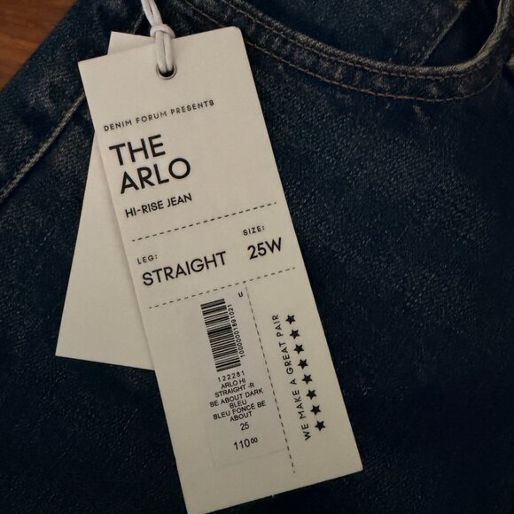Aritzia Denim Forum Denim Forum The Arlo Hi-rise Straight Jean - Picture 7 of 7